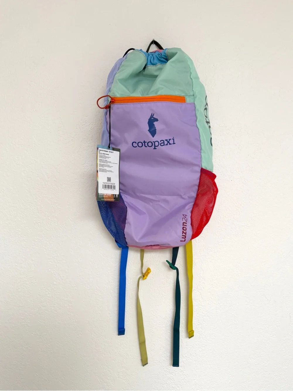 COTOPAXI luzon 24L del dia colorblock drawstring backpack one of a kind NWT